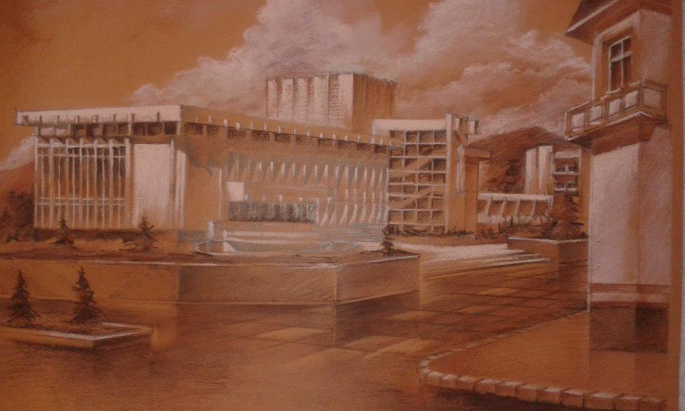 Рисунок Палацу культури Свалявського ЛК